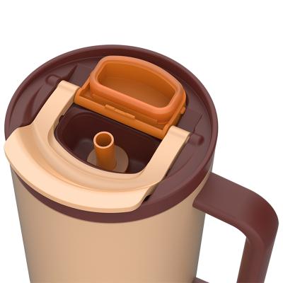 Termo tumbler con pajita Kambukka Rio 950ml almond