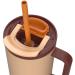 Termo tumbler con pajita Kambukka Rio 950ml almond