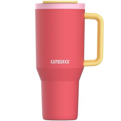 Termo tumbler con pajita Kambukka Rio 950ml pink