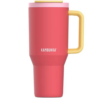 Termo tumbler con pajita Kambukka Rio 950ml pink