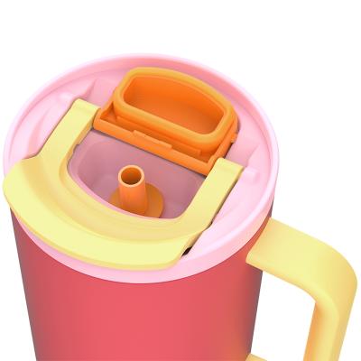 Termo tumbler con pajita Kambukka Rio 950ml pink