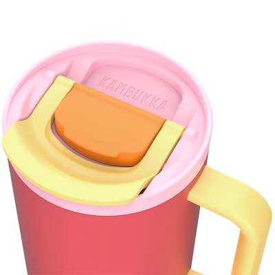 Termo tumbler con pajita Kambukka Rio 950ml pink