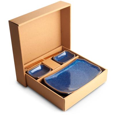 Set sushi japons Azul 6 piezas