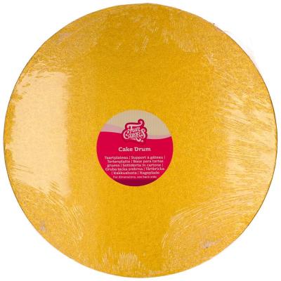 Base pasteles redonda 35,5 cm Oro