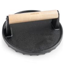 Prensador hamburguesa y carne hierro fund 18 cm