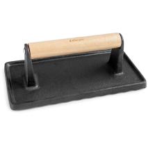 Premsador hamburguesa i carn ferro rect 23x11 cm