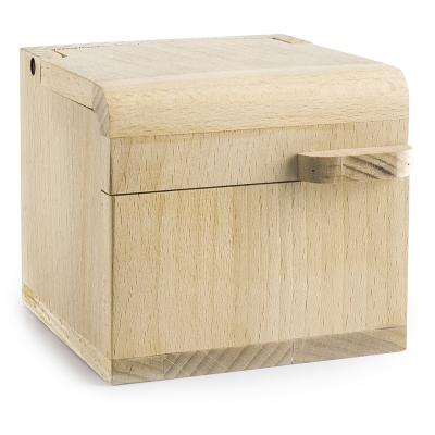 Salero madera con tapa Quadro