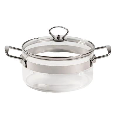 Olla cristal con tapa 20 x 11h cm - 2,5 L