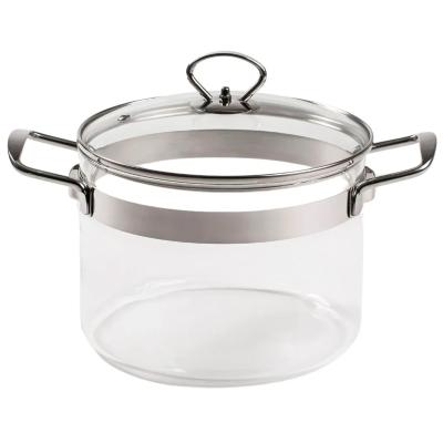 Olla cristal alta con tapa 20 x 15h cm - 3,6 L