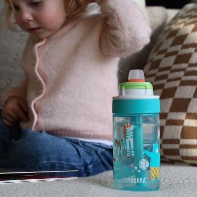 Botella de agua con pajita Lagoon 400 ml Disco