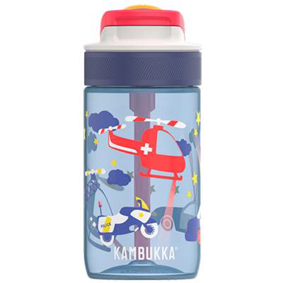 Botella de agua con pajita Lagoon 400 ml Police