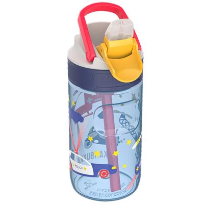 Botella de agua con pajita Lagoon 400 ml Police