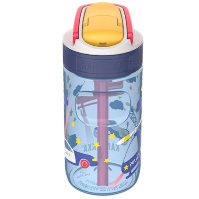 Botella de agua con pajita Lagoon 400 ml Police