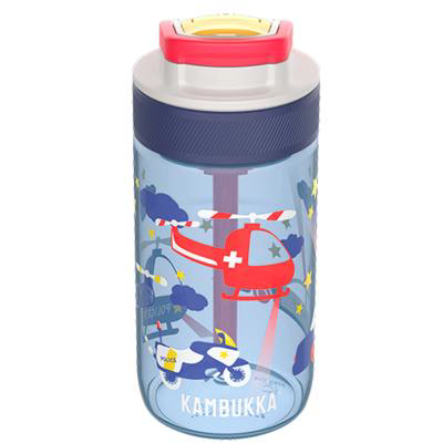 Botella de agua con pajita Lagoon 400 ml Police