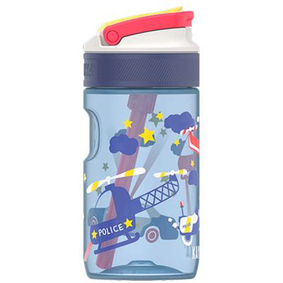 Botella de agua con pajita Lagoon 400 ml Police
