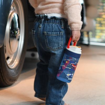 Botella de agua con pajita Lagoon 400 ml Police