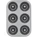 Molde x6 mini savarin 7 cm metlico