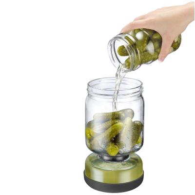 Tarro escurridor encurtidos 2 compartimentos