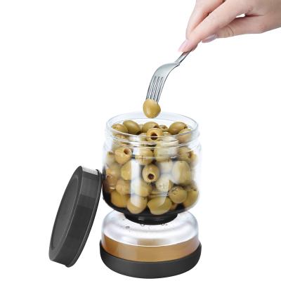 Tarro escurridor encurtidos 2 compartimentos