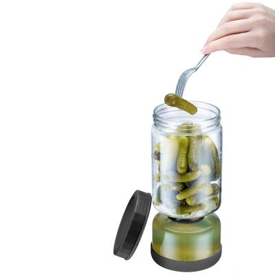 Tarro escurridor encurtidos 2 compartimentos