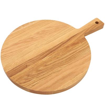 Tabla para servir redonda madera roble 39x29 cm