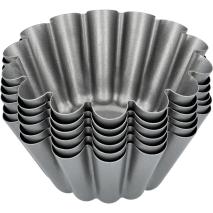 6x motllo Flan brioche individual metall 10 cm