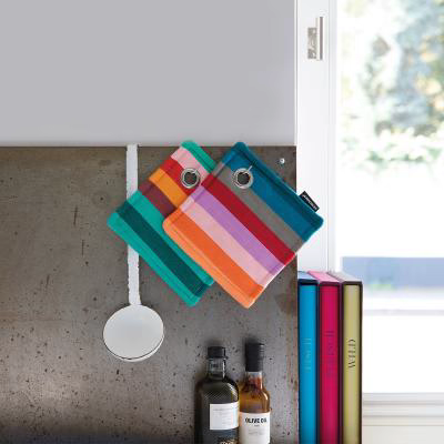 Set 2 protectores cocina 100% algod�n Stripe fr�o
