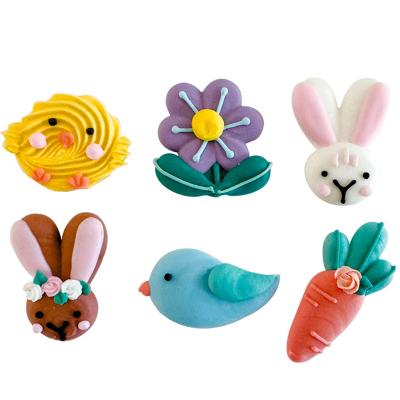 Set 6 decoraciones de az�car Happy Easter