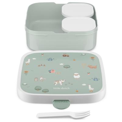 Fiambrera cuadrada Lunchbox Little farm