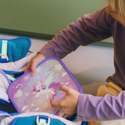 Fiambrera cuadrada Lunchbox Unicorn glow