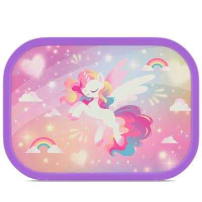 Fiambrera mediana Lunchbox Unicorn glow
