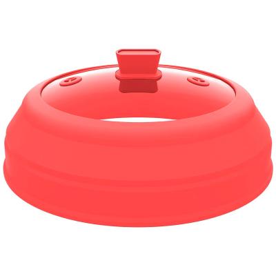 Tapa microondas cristal silicona plegable 27 cm