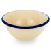 Bol esmaltado blanco azul 14 cm Langosta
