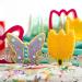 Set 2 cortadores galletas plstico Mariposa y flor