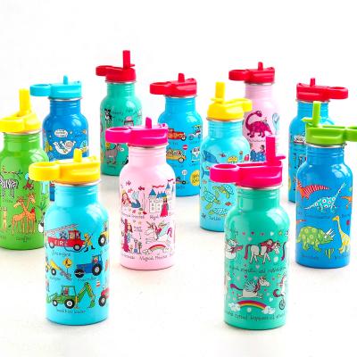 Botella inox con pajita Unicornio