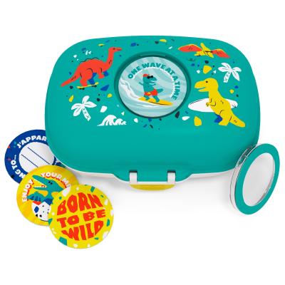 Fiambrera infantil Monbento Snack blue Dino