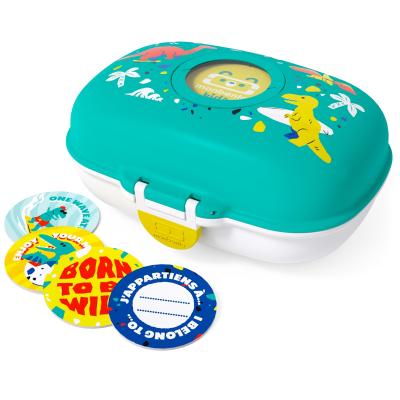 Fiambrera infantil Monbento Snack blue Dino