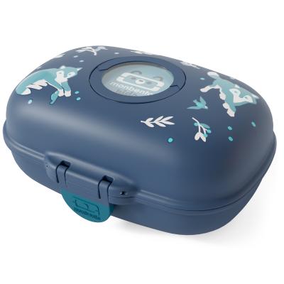 Fiambrera infantil Monbento Snack blue Wolf