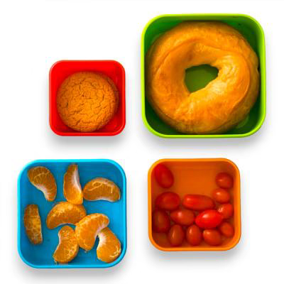 Set 4 fiambreras snack Granja