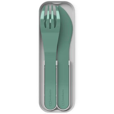 Juego 3 cubiertos infantil fiambrera Monbento