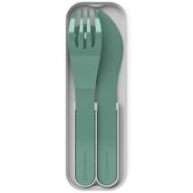 Juego 3 cubiertos infantil fiambrera Monbento