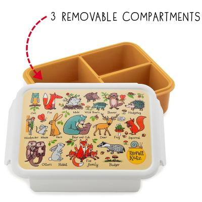 Fiambrera infantil con divisiones Woodland