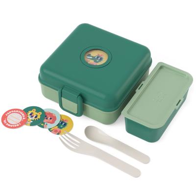 Fiambrera infantil Monbento Sandwich green forest