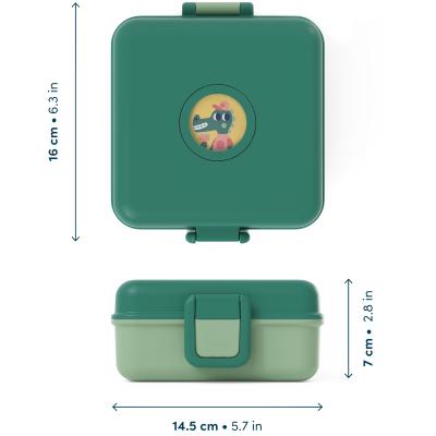 Fiambrera infantil Monbento Sandwich green forest