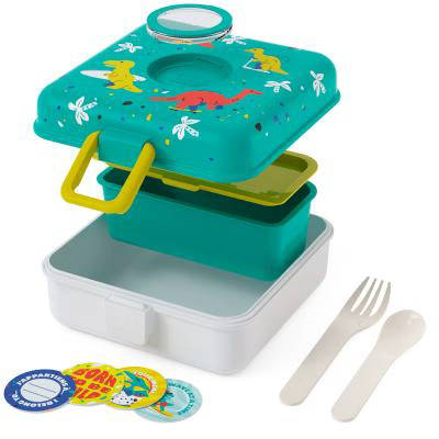 Fiambrera infantil Monbento Sandwich blue Dino