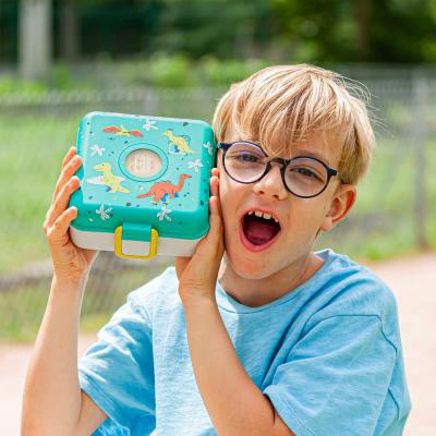Fiambrera infantil Monbento Sandwich blue Dino