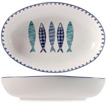 Safata oval Sardines Med 35,5x24 cm