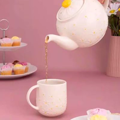 Mug taza flor Daisy 360 ml