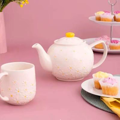 Mug taza flor Daisy 360 ml