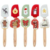 Esptula con cortador galletas Navidad Red surt